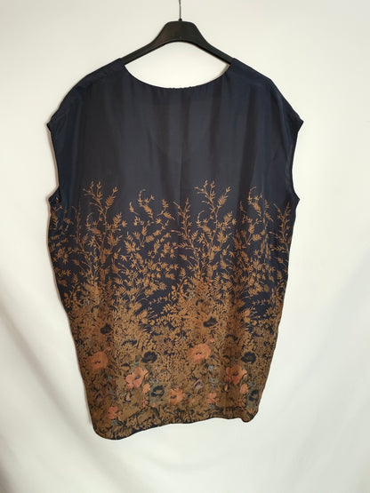 COMPTOIR DES COTONNIERS. Oversized blue blouse T.2(m)