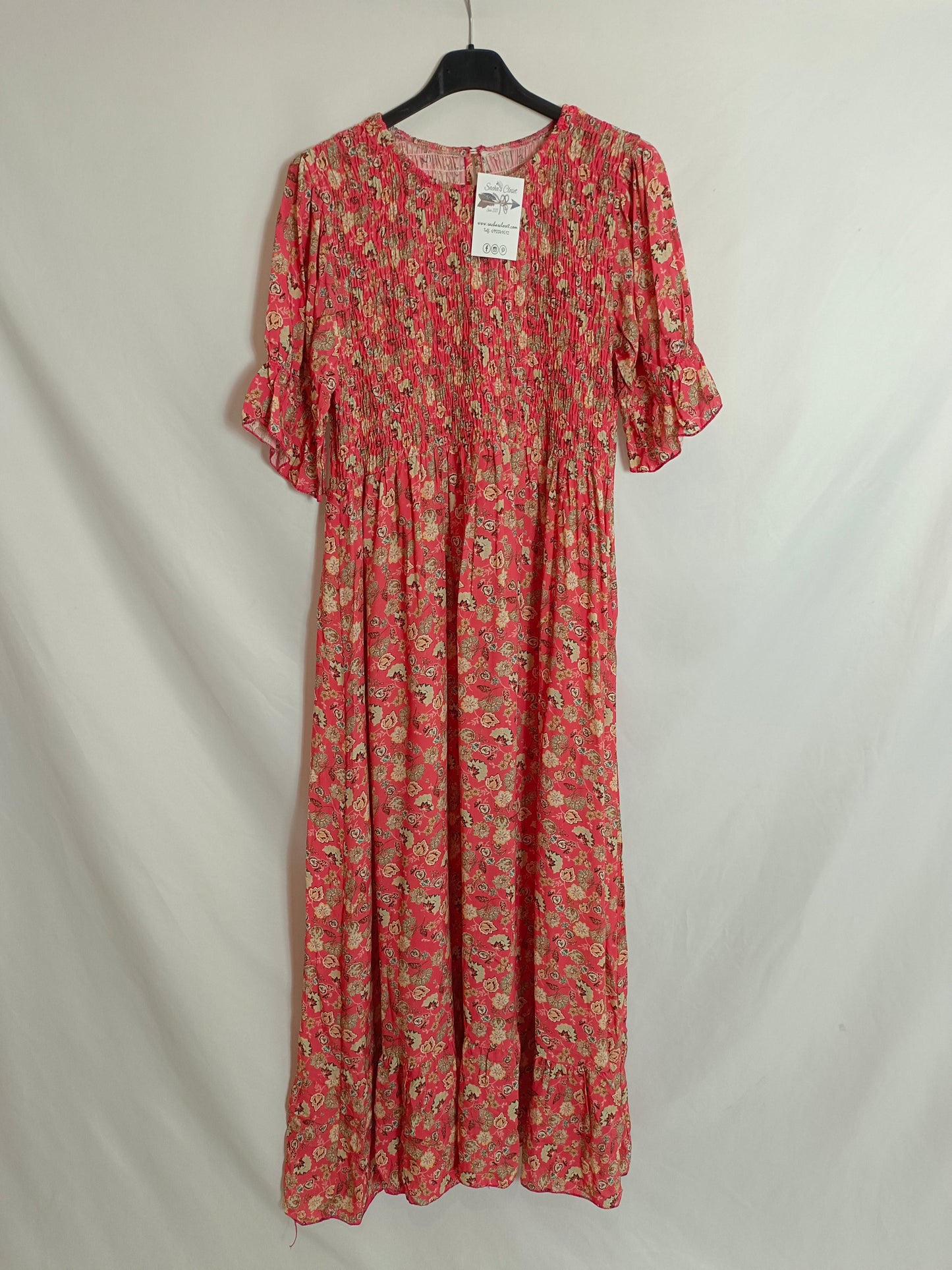 SACHA CLOSET. Vestido flores largo T.(s)