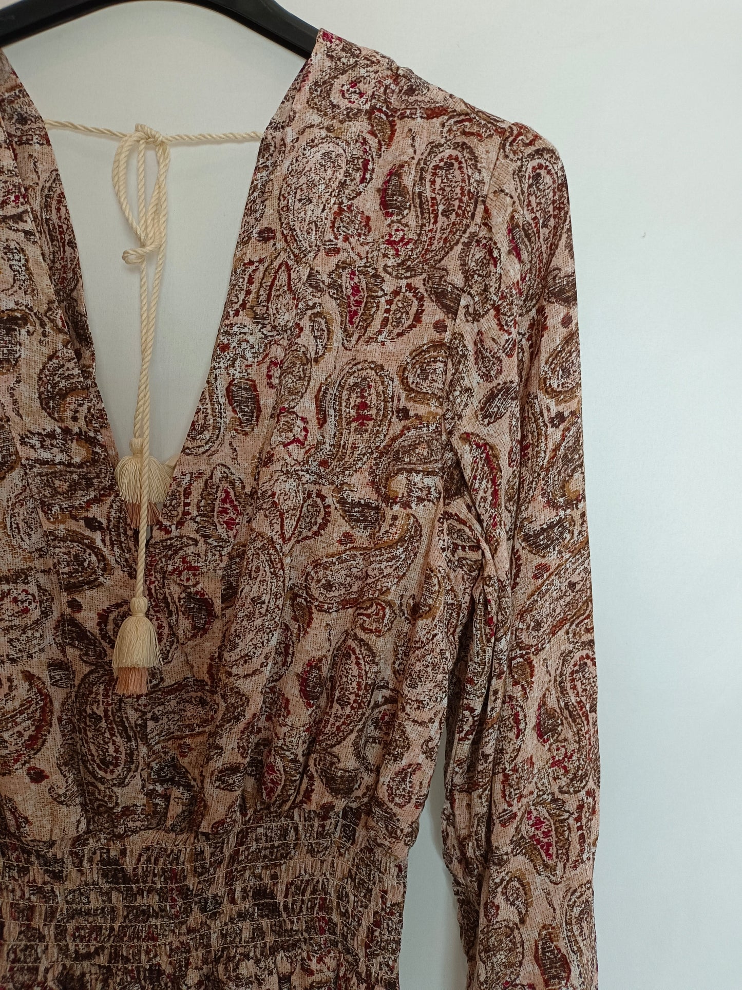 SLOWLOVE. Vestido rosa amebas T.s