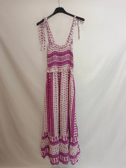 SACHA CLOSET. Purple flower dress T.(s)