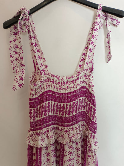 SACHA CLOSET. Purple flower dress T.(s)