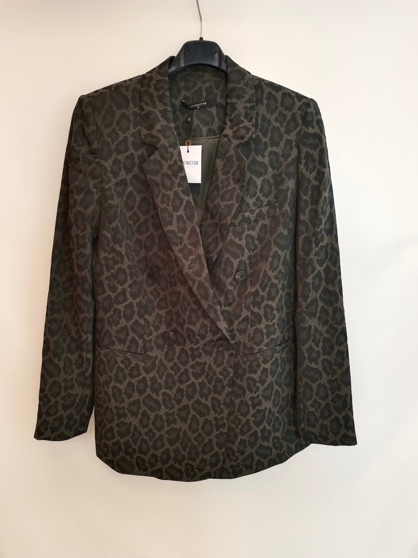 SYSTEMACTION. Blazer animal print T.38
