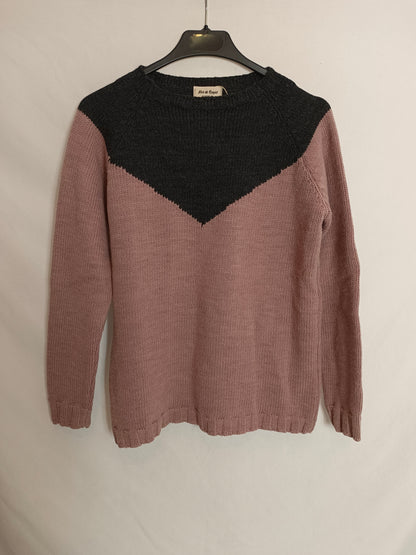 ALAS DE RAYAS. Jersey bicolor T.m