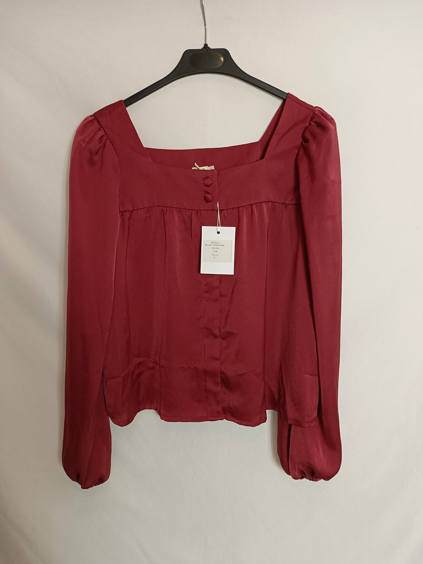 TRIANA BY C. Ts satin tile blouse