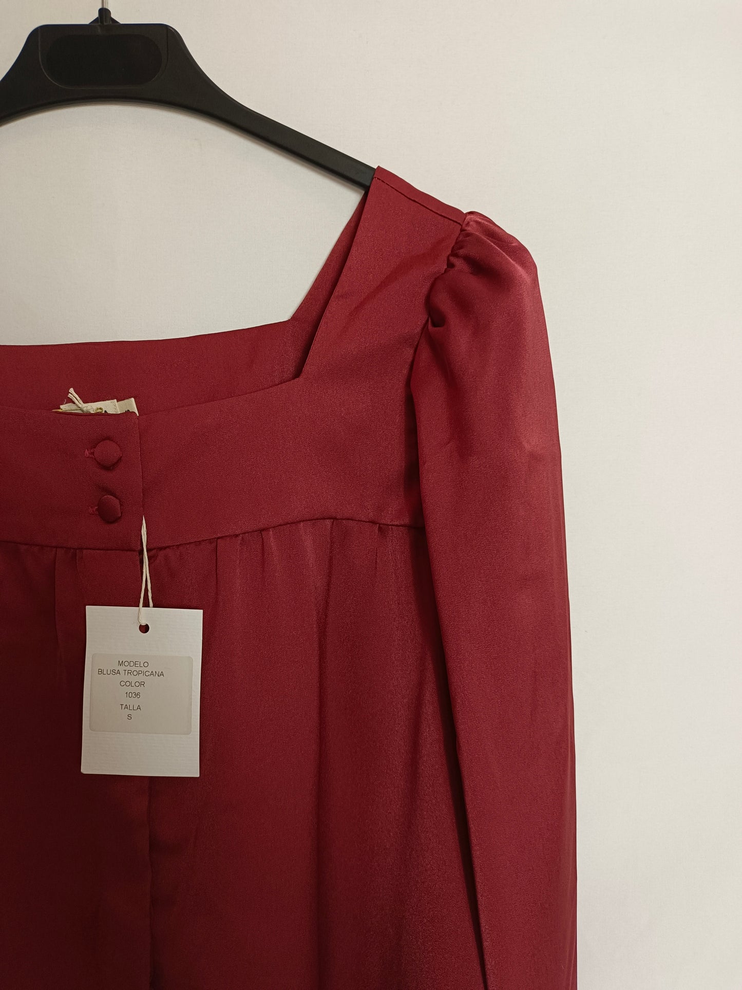 TRIANA BY C. Ts satin tile blouse