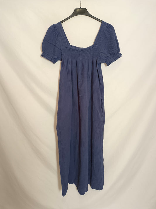 MAGNOLYA. Vestido azul midi T.0(xs)