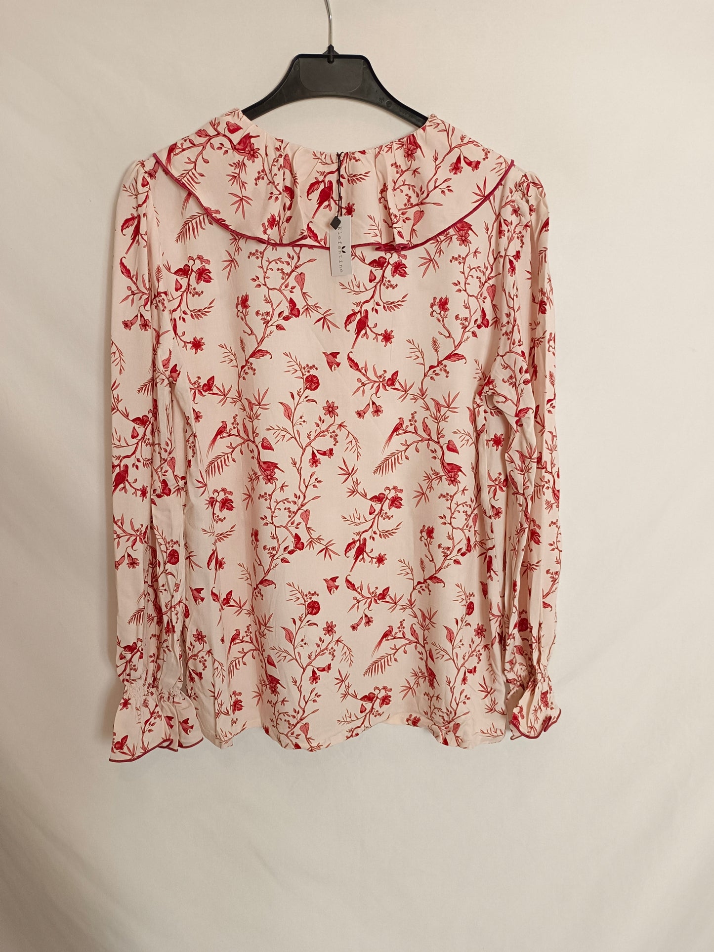 ELEFANTINE. Pink Birds Ts Blouse