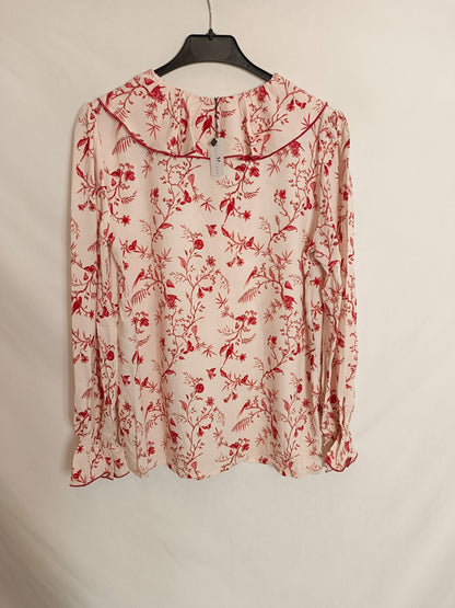 ELEFANTINE. Pink Birds Ts Blouse
