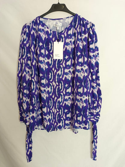 FRAMBUA. Blusa morada tie dye T.m