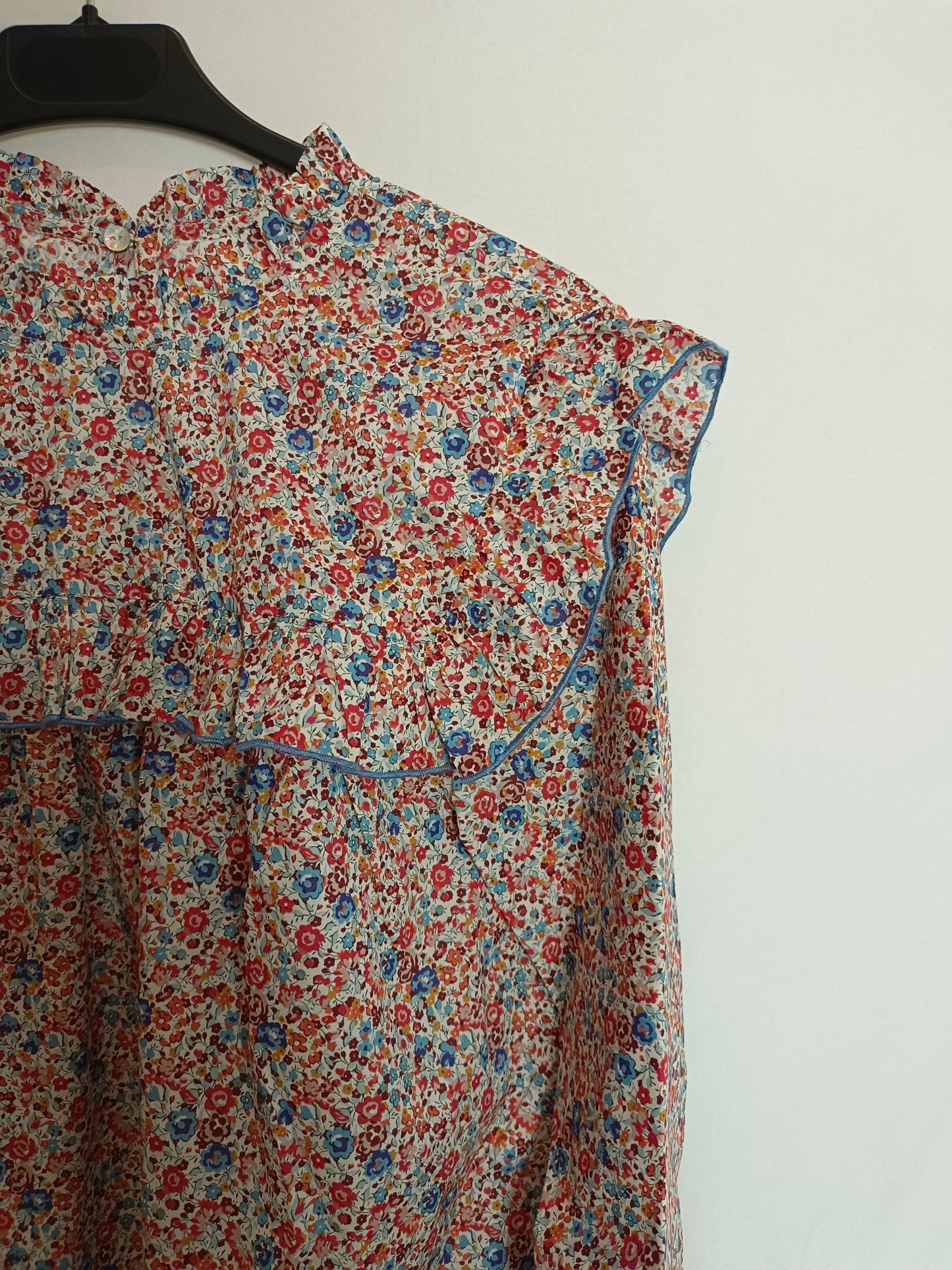 RITA VON. Blusa flores tonos burdeos T.u(S)