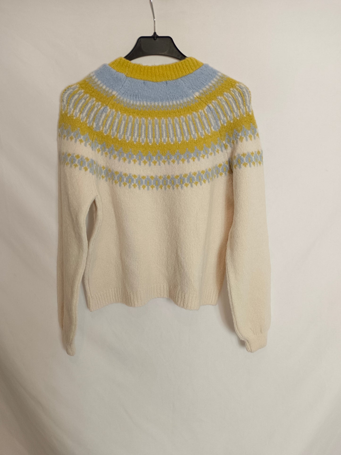 WHITE&ONE. jersey beige dibujo T.s