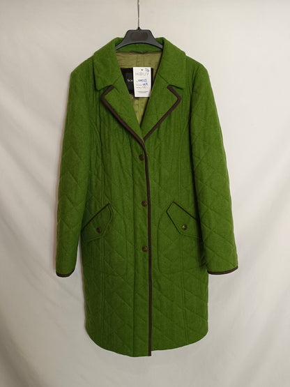 SCHNEIDERS. Abrigo verde guateado T.s/m (tara)