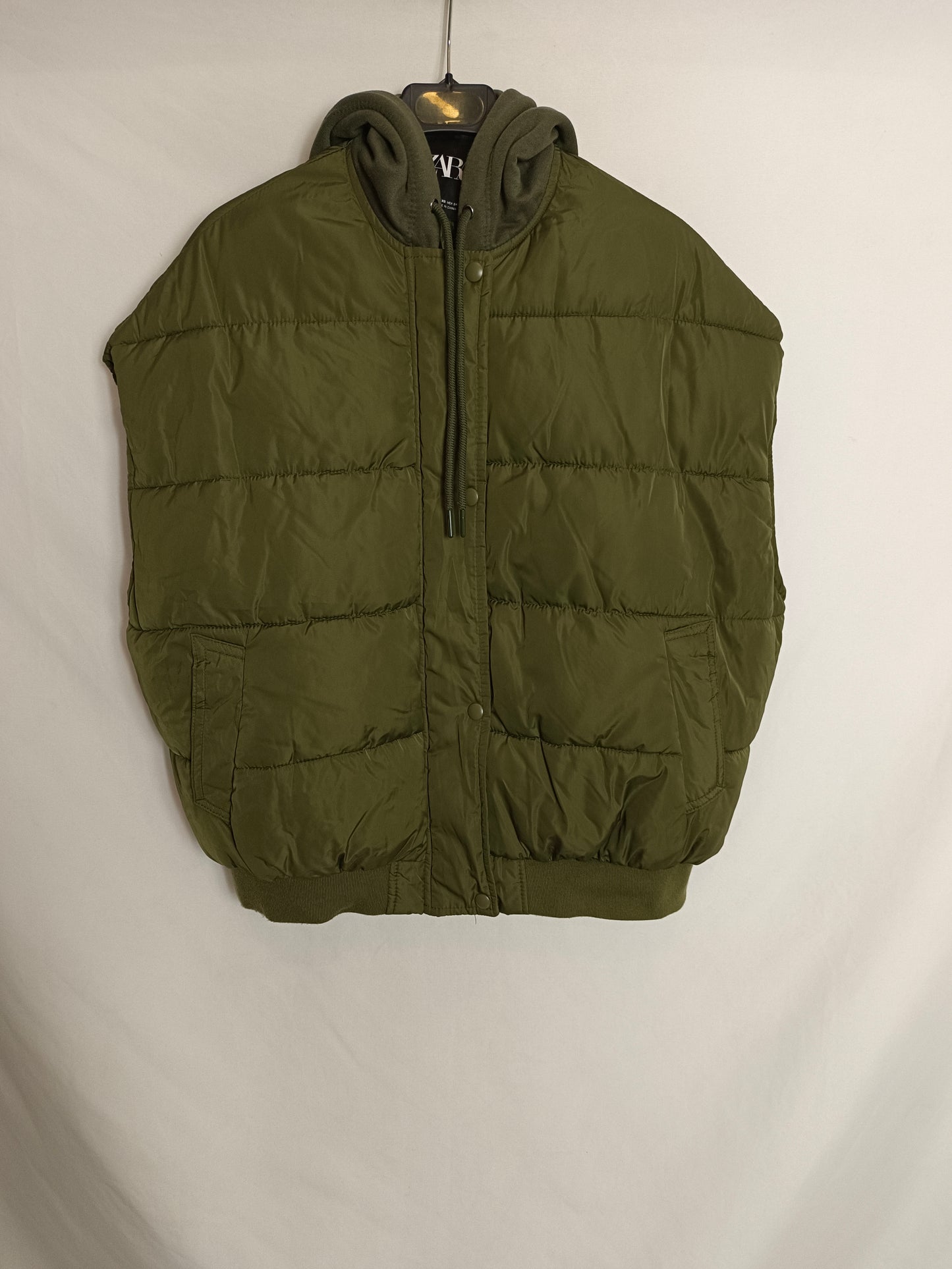 ZARA.Plumas sin mangas estilo oversized T.XS