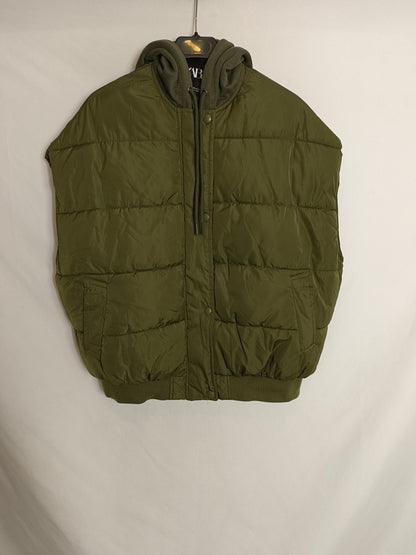 ZARA.Plumas sin mangas estilo oversized T.XS