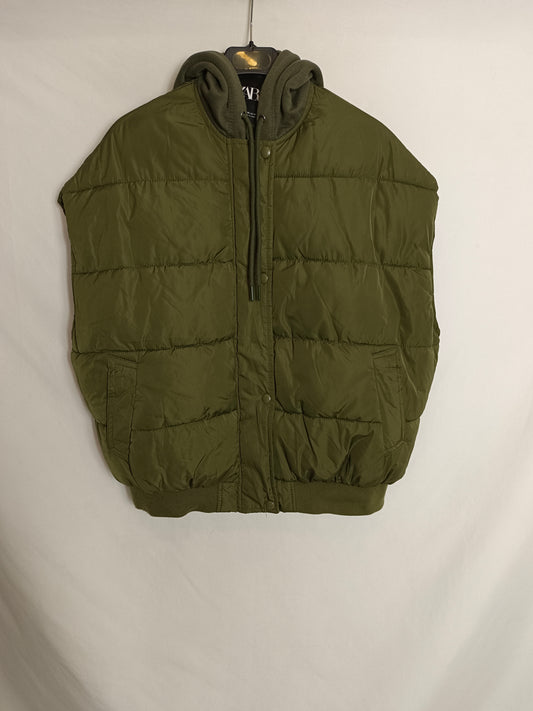 ZARA.Plumas sin mangas estilo oversized T.XS