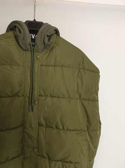 ZARA.Plumas sin mangas estilo oversized T.XS