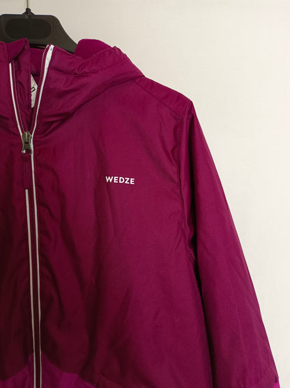 DECATHLON. Abrigo acolchado burdeos. T 14 años (S)