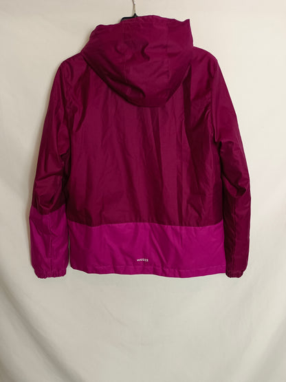 DECATHLON. Abrigo acolchado burdeos. T 14 años (S)