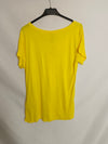 BLENDSHE. Camiseta amarilla fluida letras. T S