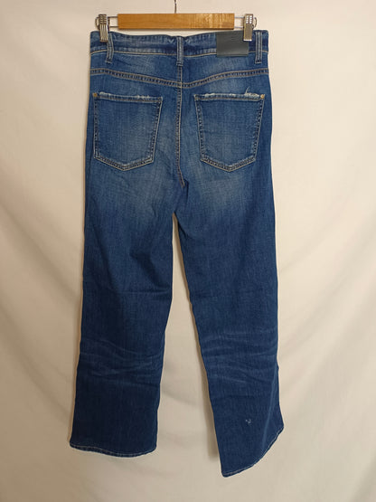 DENIM CHANGE. Wide-leg denim trousers size 38
