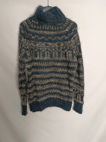 ISABEL MARANT ÉTOILE. Jersey cuello alto estampado T.40