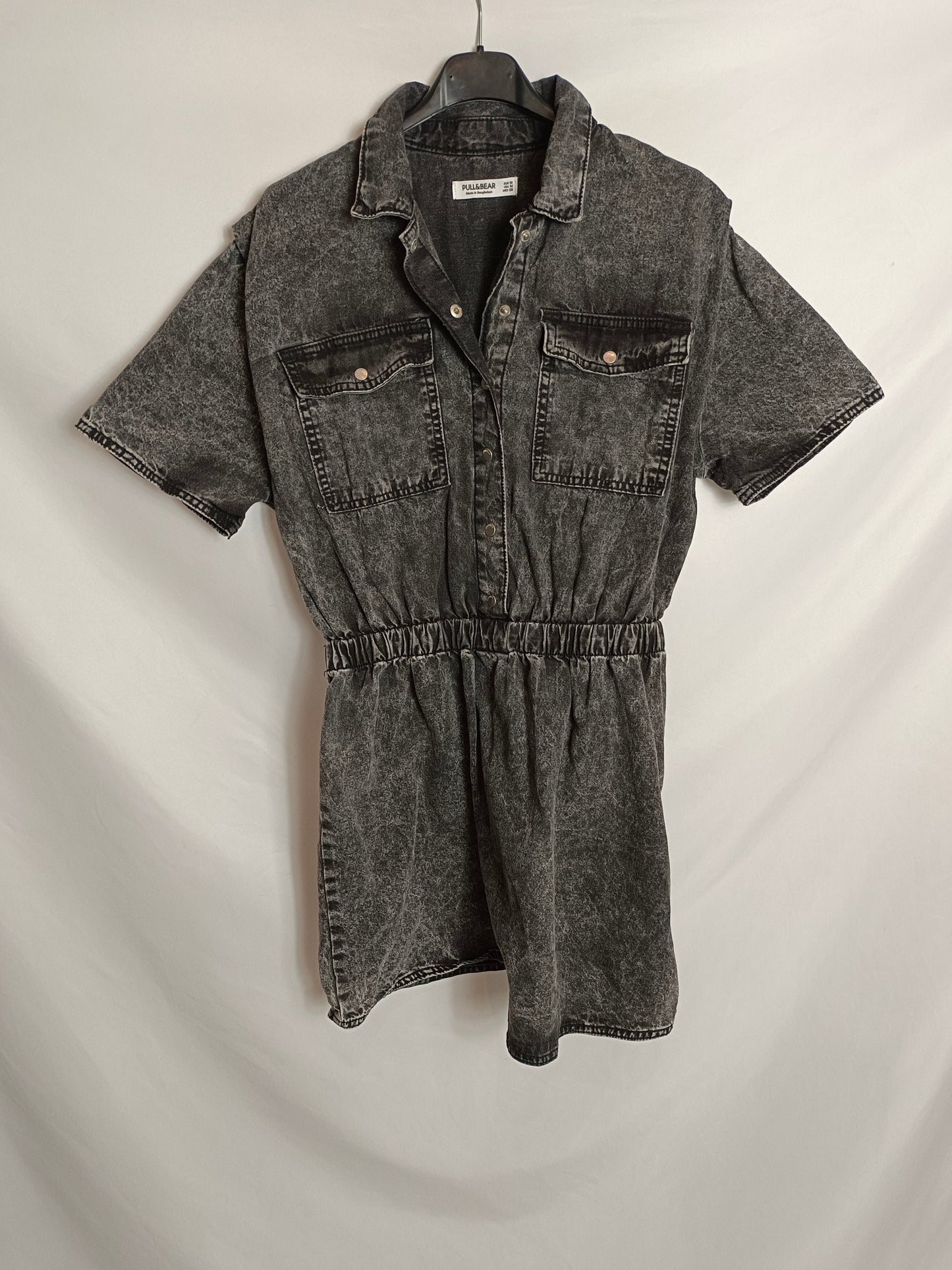 PULL&BEAR.  Vestido denim desgastado T.m