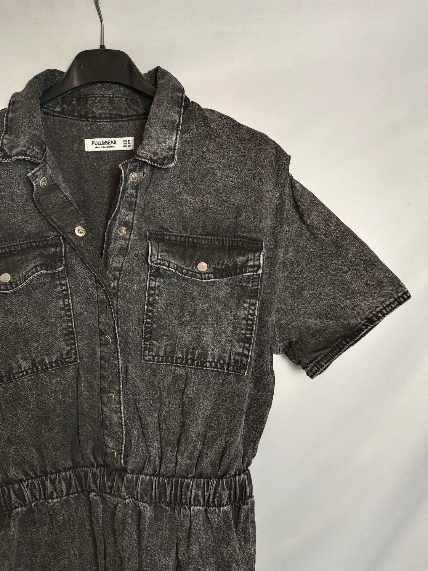 PULL&BEAR.  Vestido denim desgastado T.m