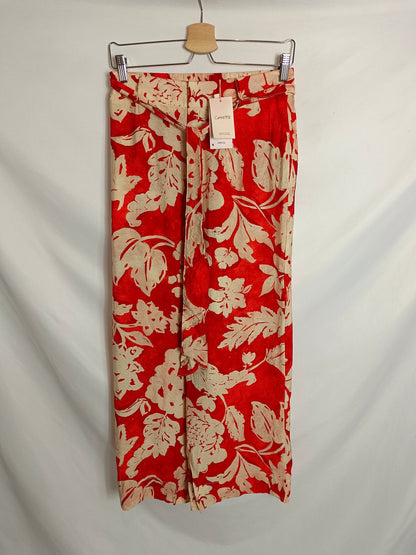 MANGO. Flowy floral trousers Tm