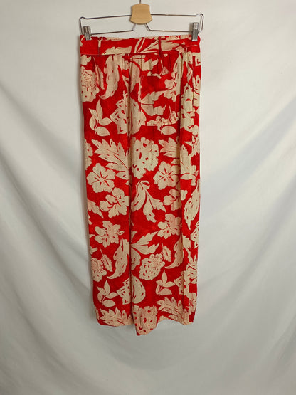 MANGO. Flowy floral trousers Tm