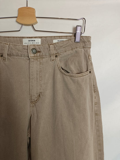 COTTON:ON. Beige wide-legged trousers size 38