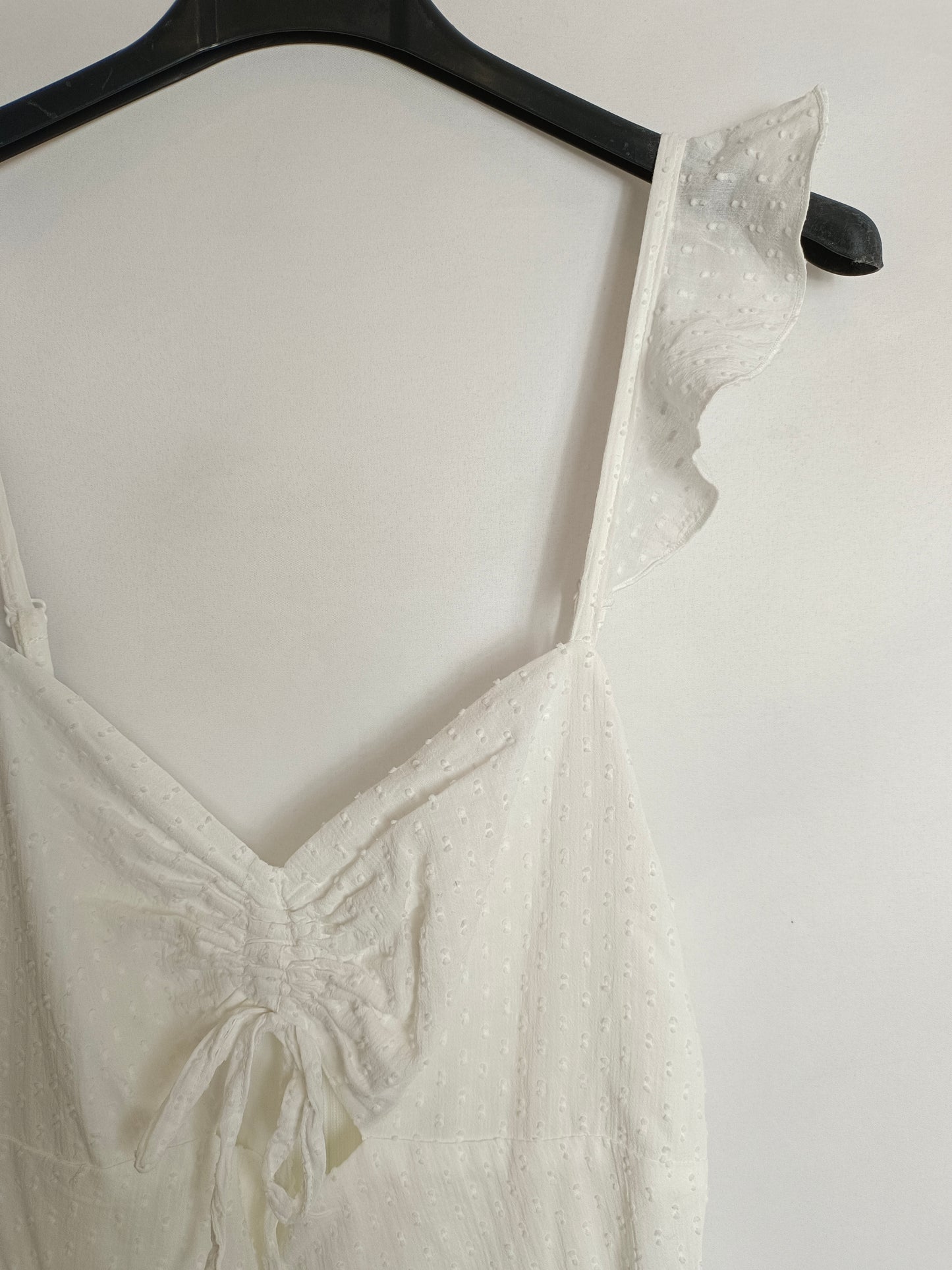 PJ BY PAULA JUNYENT. Vestido midi plumeti T.S