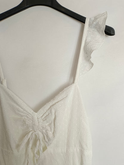 PJ BY PAULA JUNYENT. Vestido midi plumeti T.S