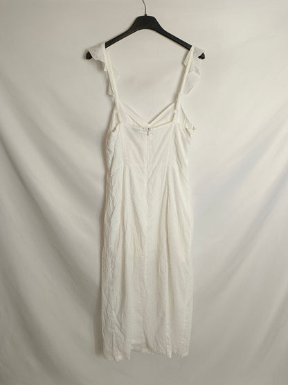 PJ BY PAULA JUNYENT. Vestido midi plumeti T.S