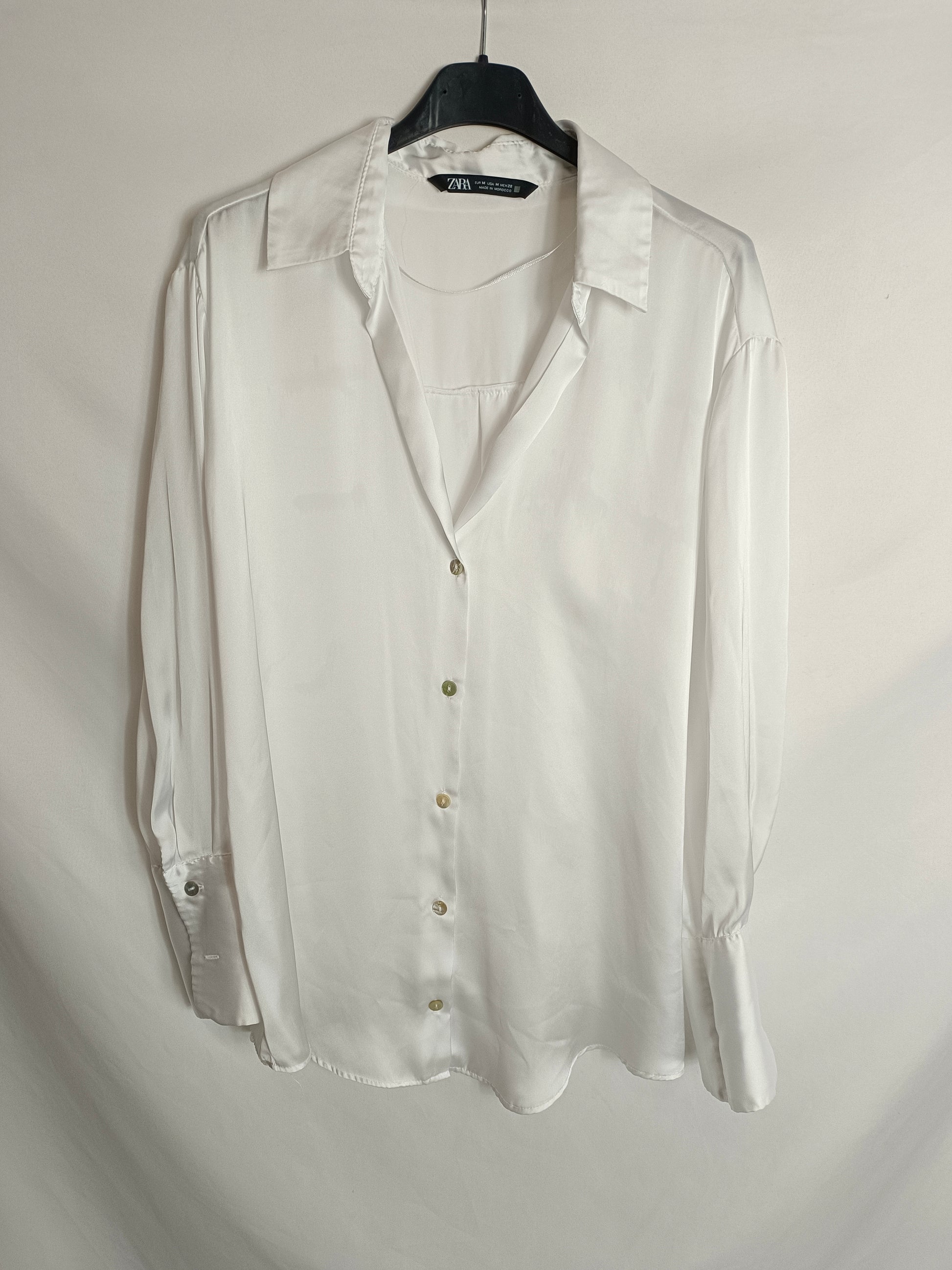 Camisa Cuello Camisa Blanca Zara Mujer 2019 Camisa Blanca Camisas