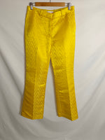 H&M x IRIS APFEL Pantalón amarillo textura T.36