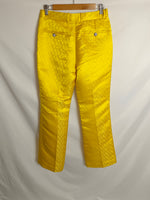 H&M x IRIS APFEL Pantalón amarillo textura T.36