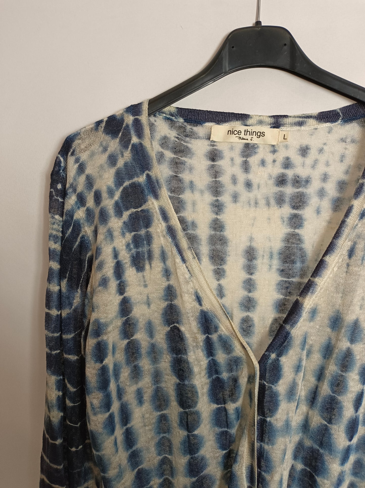 NICE THINGS.Chaqueta punto tie dye. T L (s/m)