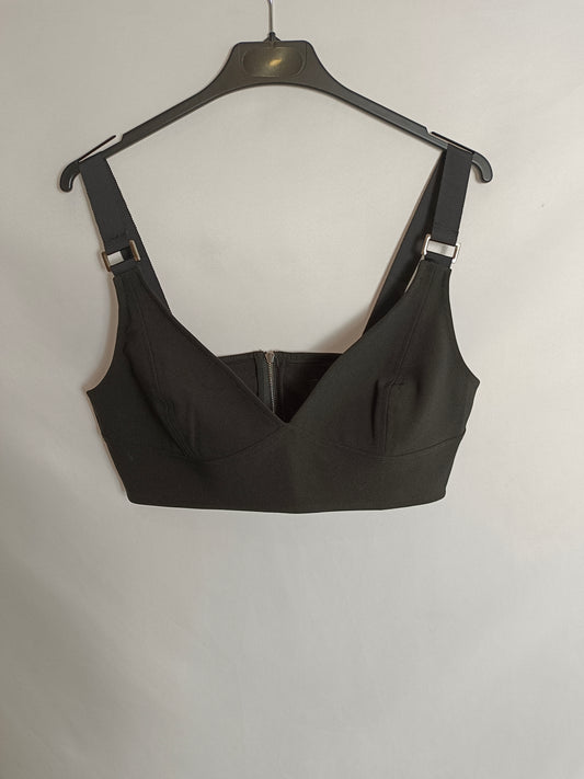 HEIDER.Croptop negro T.l