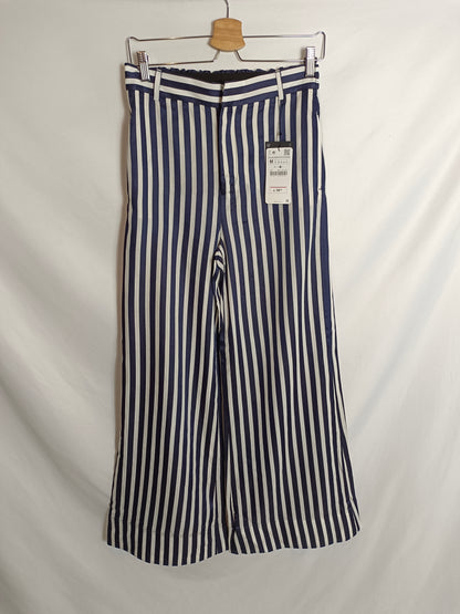 ZARA. Pantalón rayas Palazzo T.m