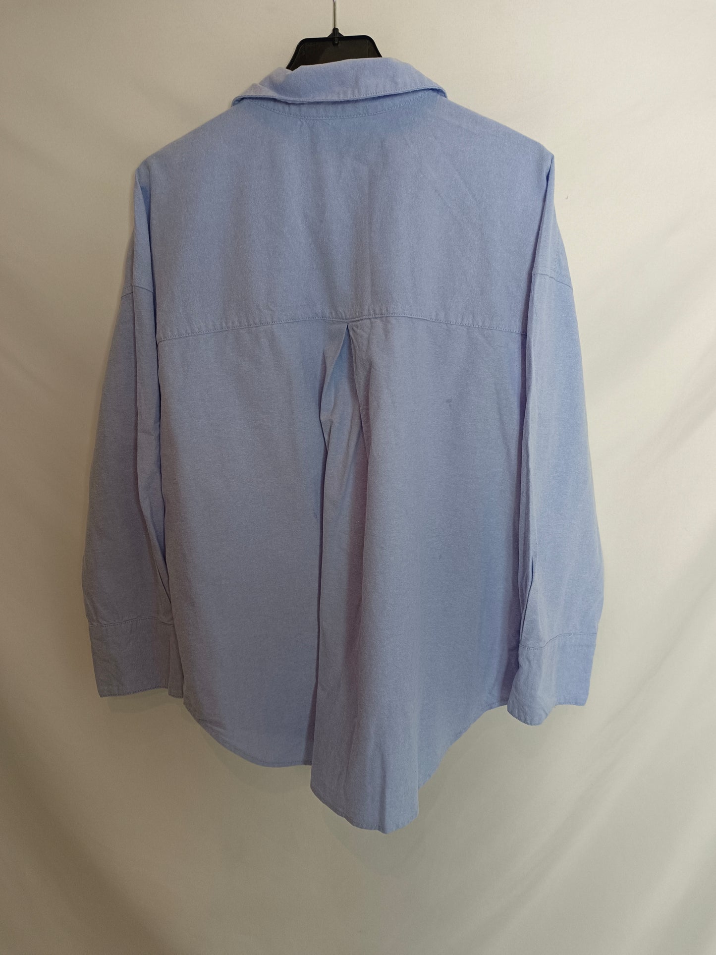 ZARA. Camisa Oxford azul T.s