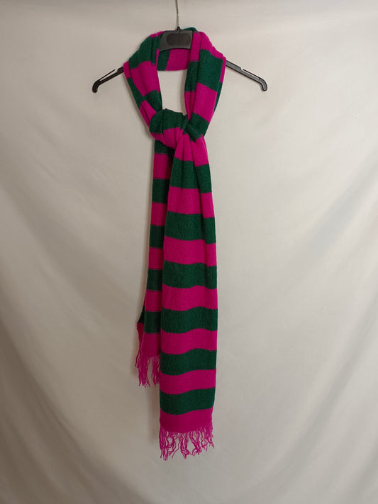 TRIANA BY C. Bufanda rayas  rosa y verde