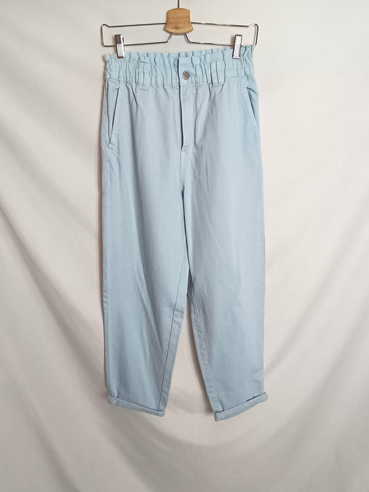 STRAVIDARIUS. Light blue slouchy trousers TM