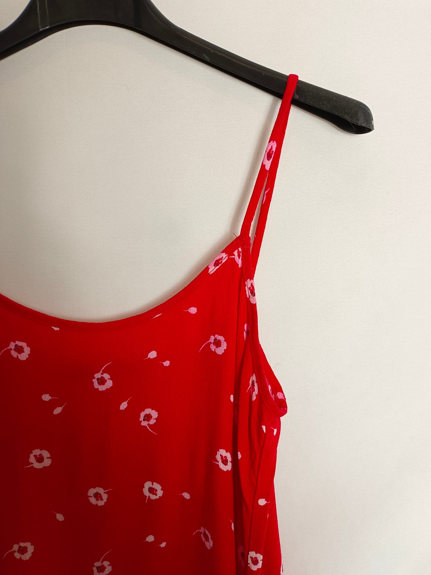 MANGO. Vestido corto flores T.s