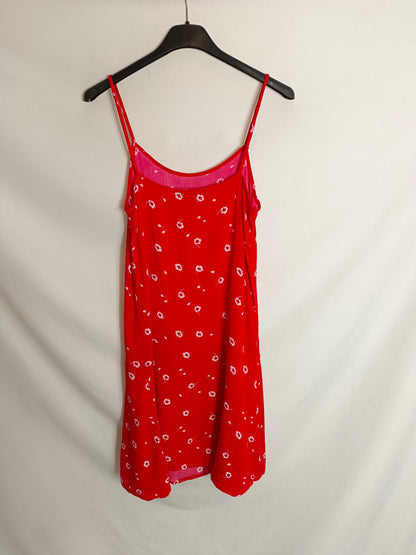 MANGO. Vestido corto flores T.s