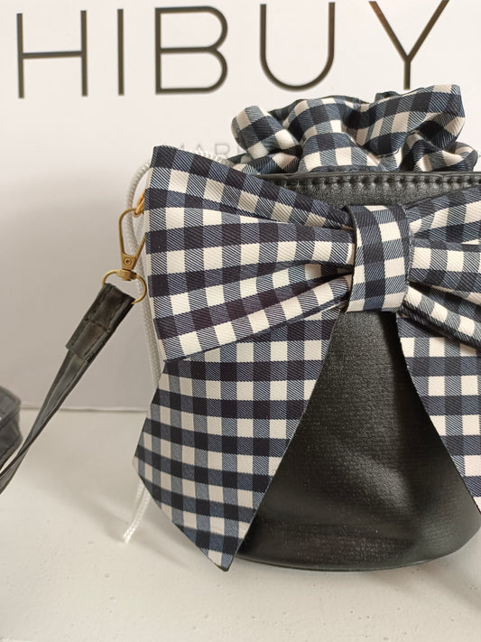 OTHERS. Gingham check sack bag