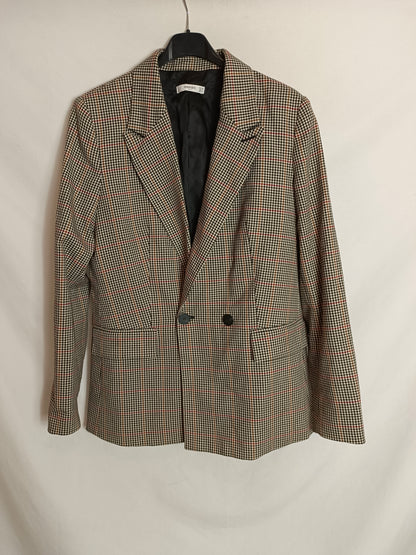 MANGO. Blazer pata de gallo T38