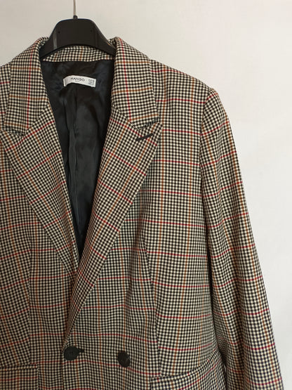 MANGO. Blazer pata de gallo T38