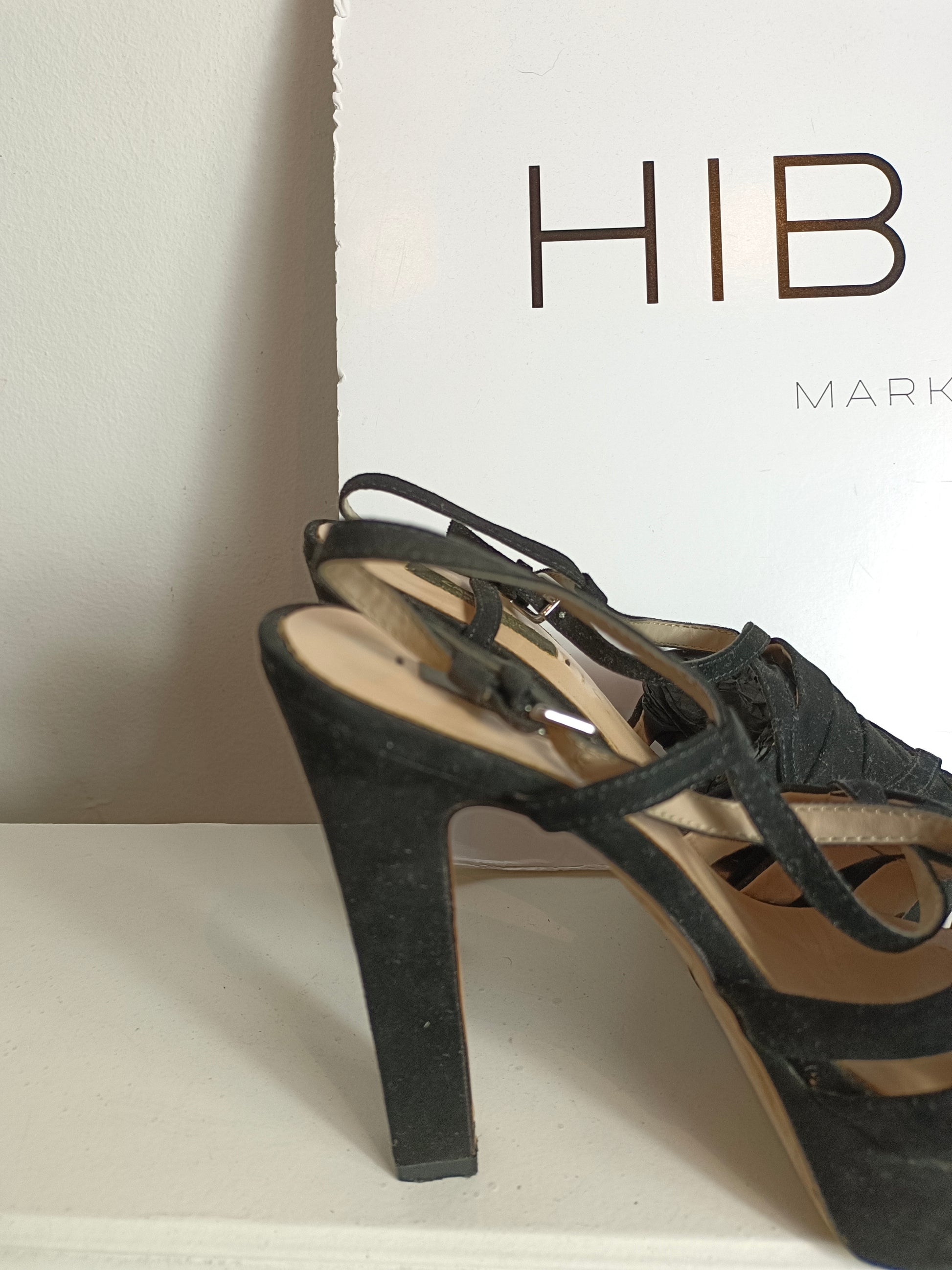 Sandalias negras tacón – Hibuy market