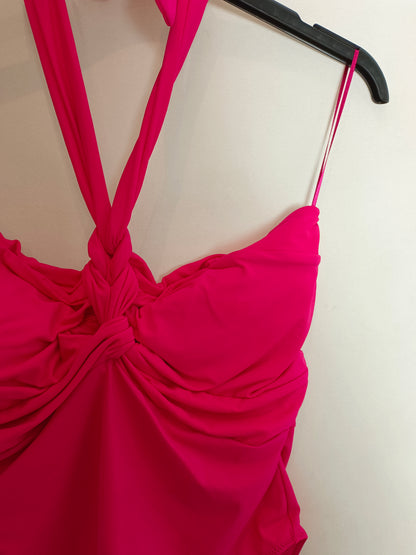 ZARA. Traje de baño rosaT.xl