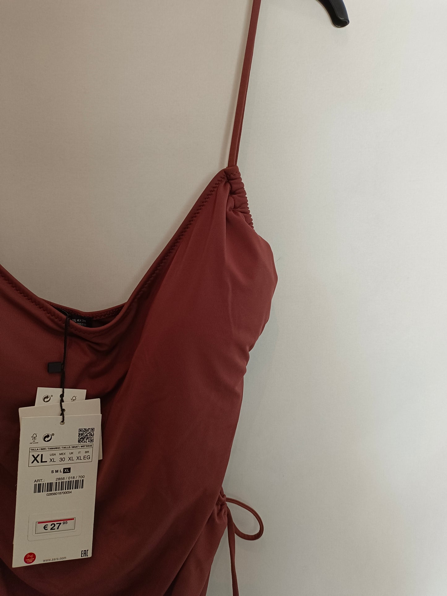 ZARA. Traje de baño marrón T.xl